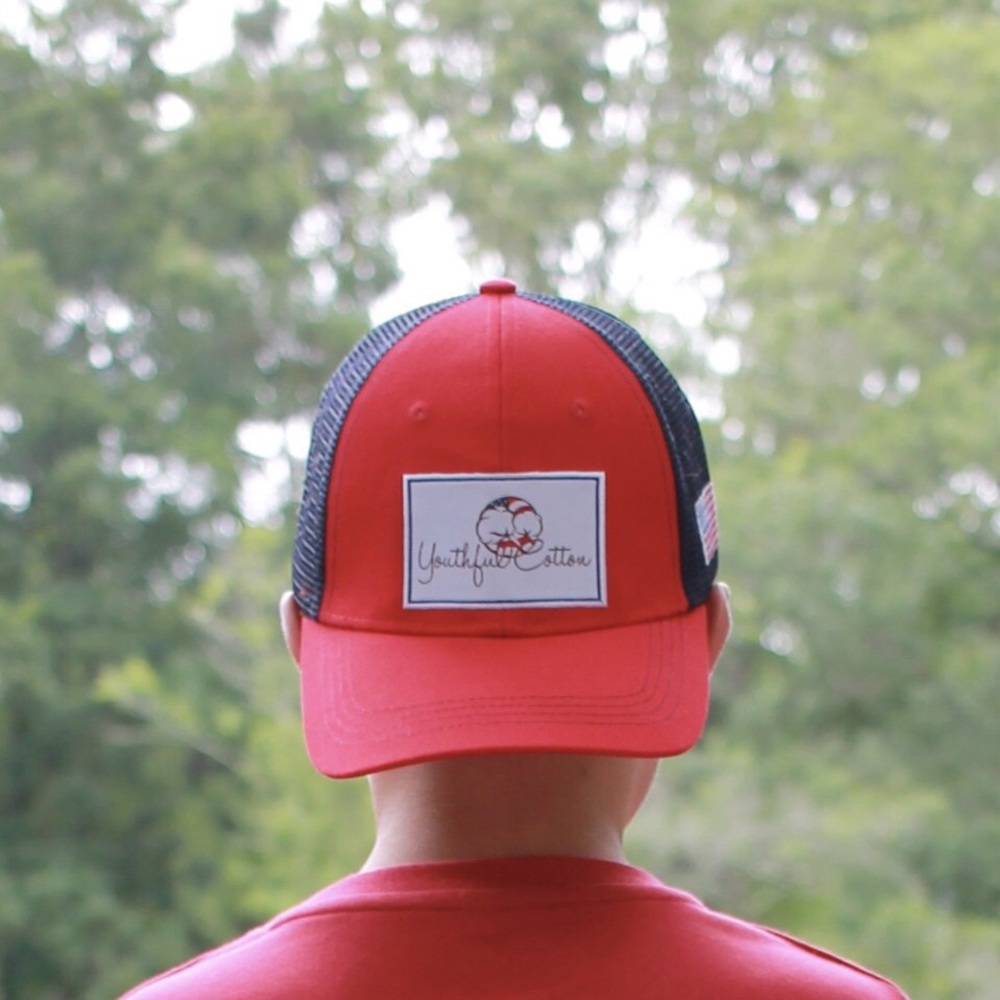Adult - American Flag Trucker Hat